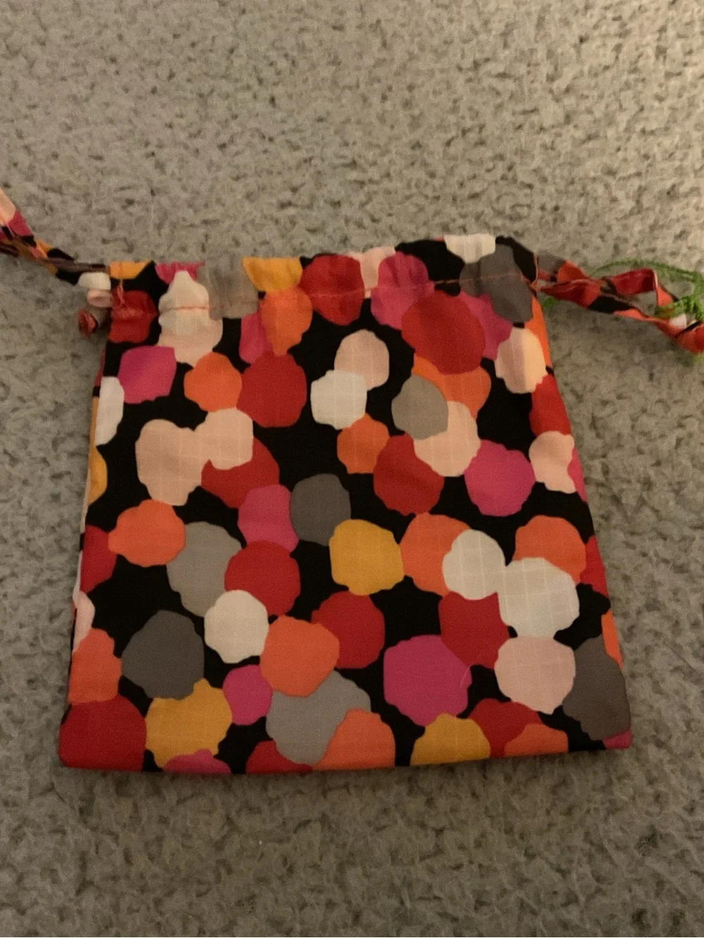 Colorful Dot Pattern Bag folds up